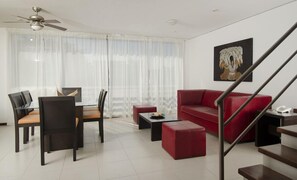 Apartment, 2 Bedrooms, Kitchenette | Living area | LCD TV