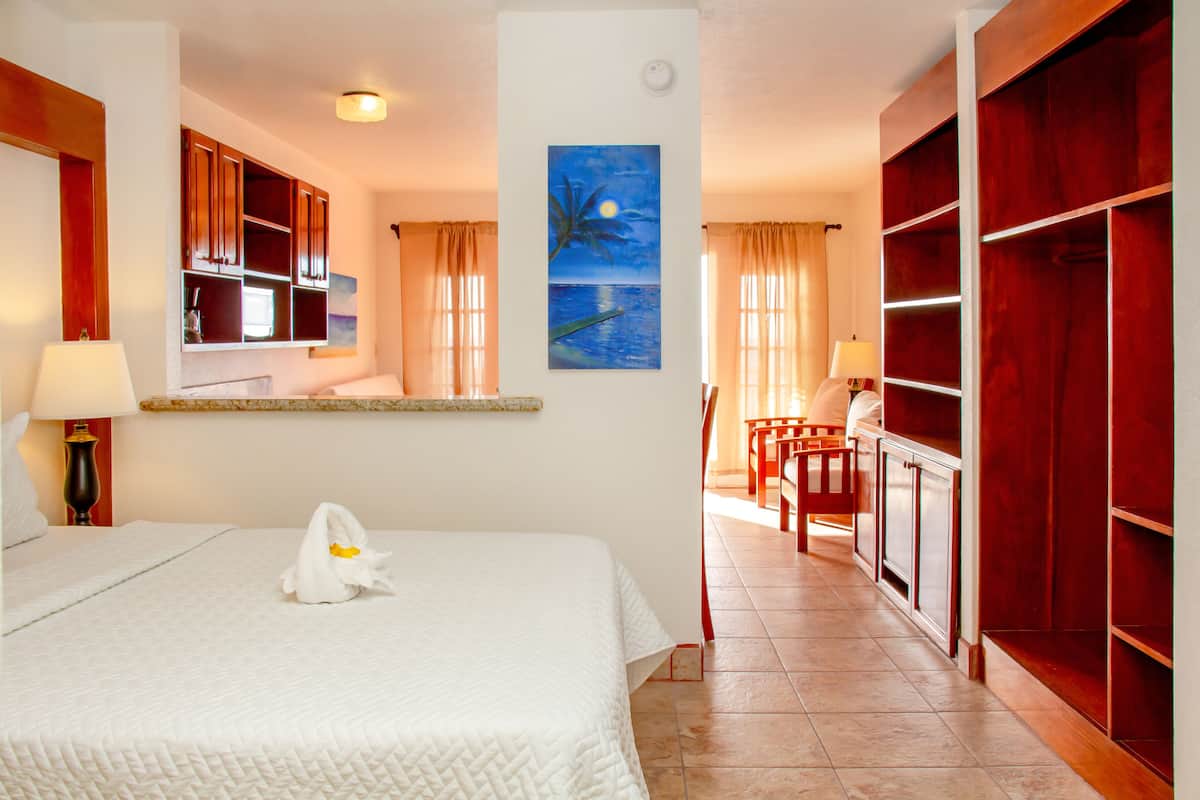 Studio suite (Beachfront) | Een kluis op de kamer, een strijkplank/strijkijzer, gratis babybedden