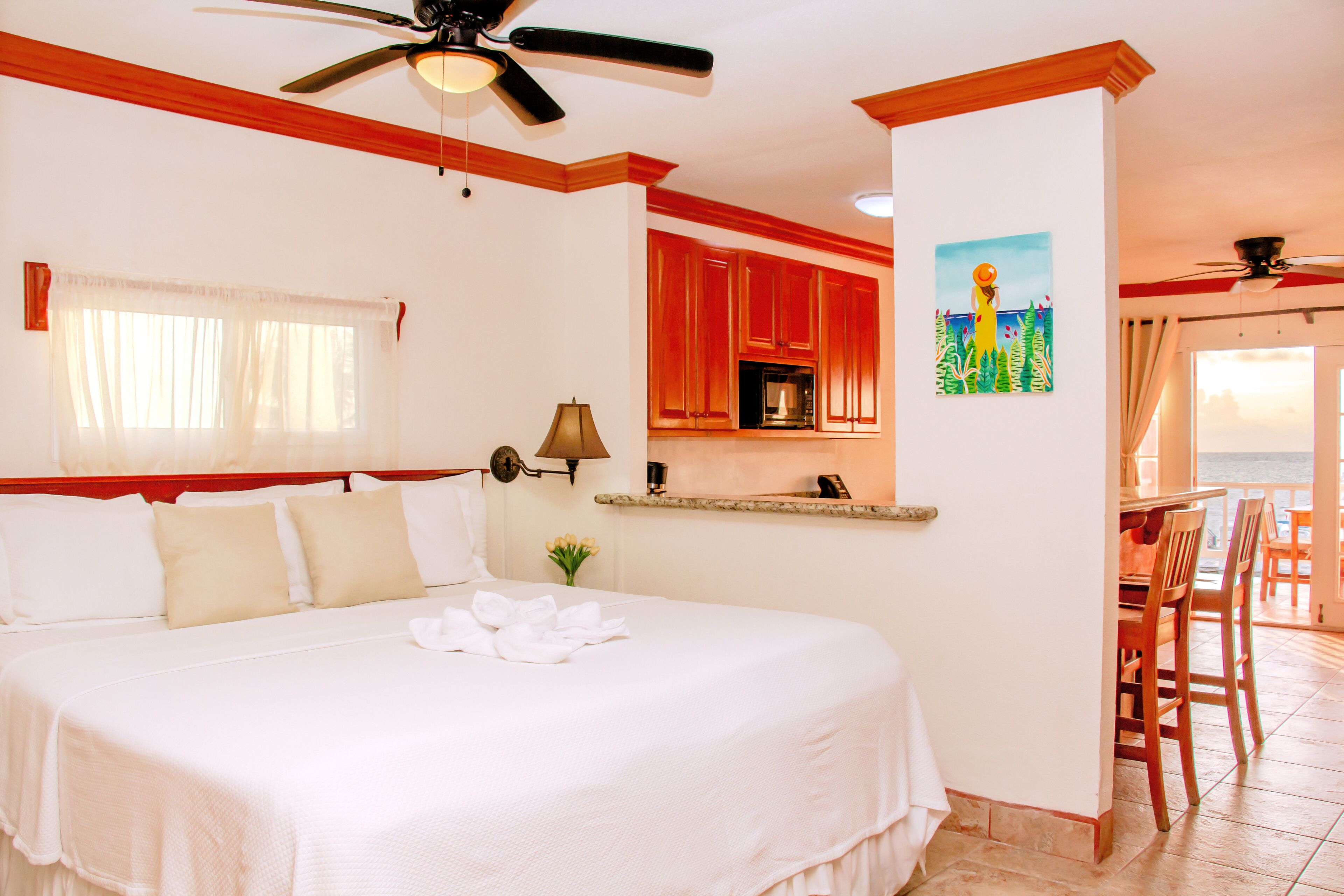 studio suite, beach view (beachfront) | in-room safe, iron/ironing board, free cots/infant beds, free wifi