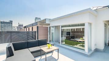 South Roof Double Room, Non Smoking -  ages 13+ only, no group booking of more than 2 rooms | Balcony