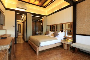 Honeymoon kamer, 1 kingsize bed | 1 slaapkamer, lakens van Egyptisch katoen, luxe beddengoed