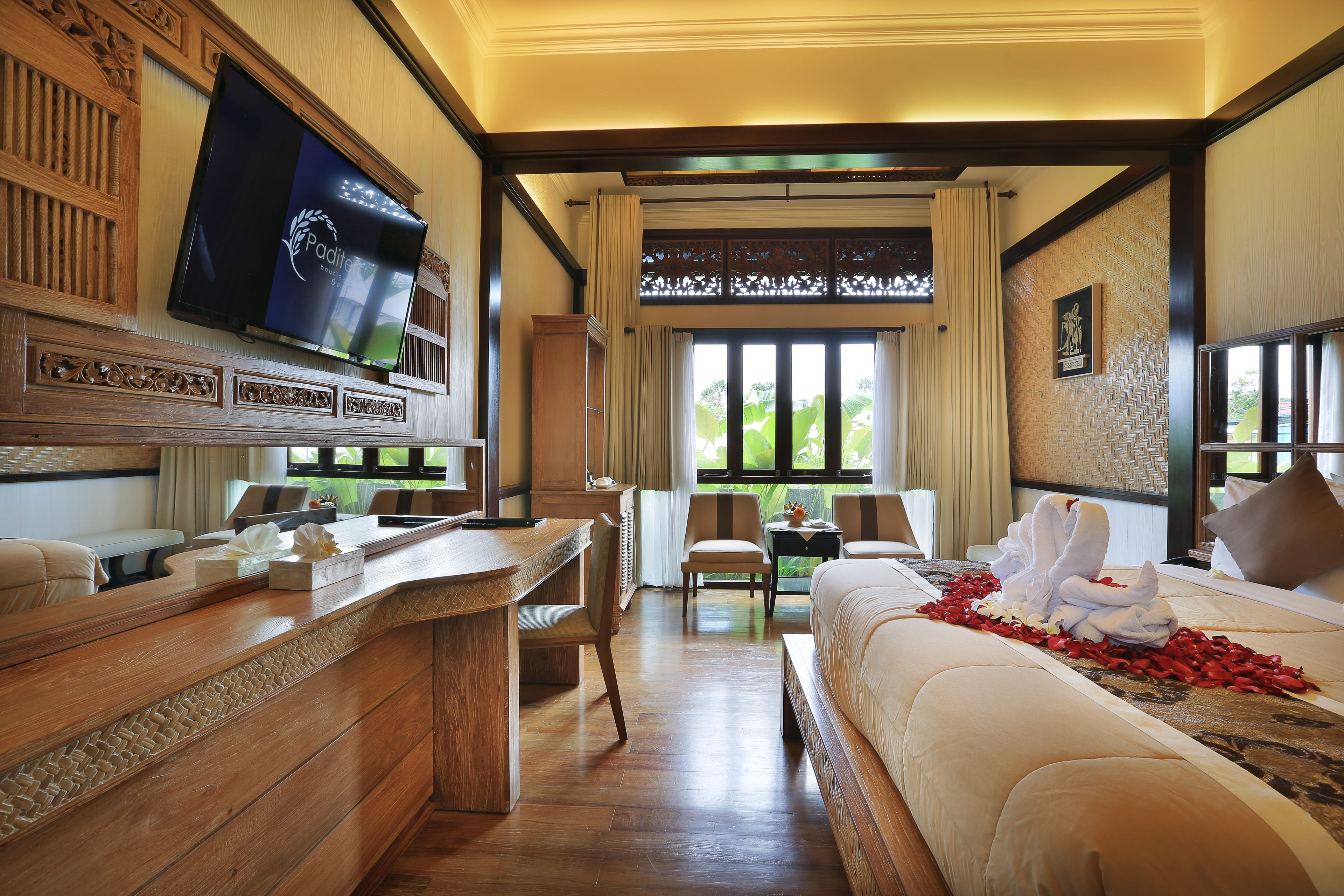 Honeymoon kamer, 1 kingsize bed | 1 slaapkamer, lakens van Egyptisch katoen, luxe beddengoed