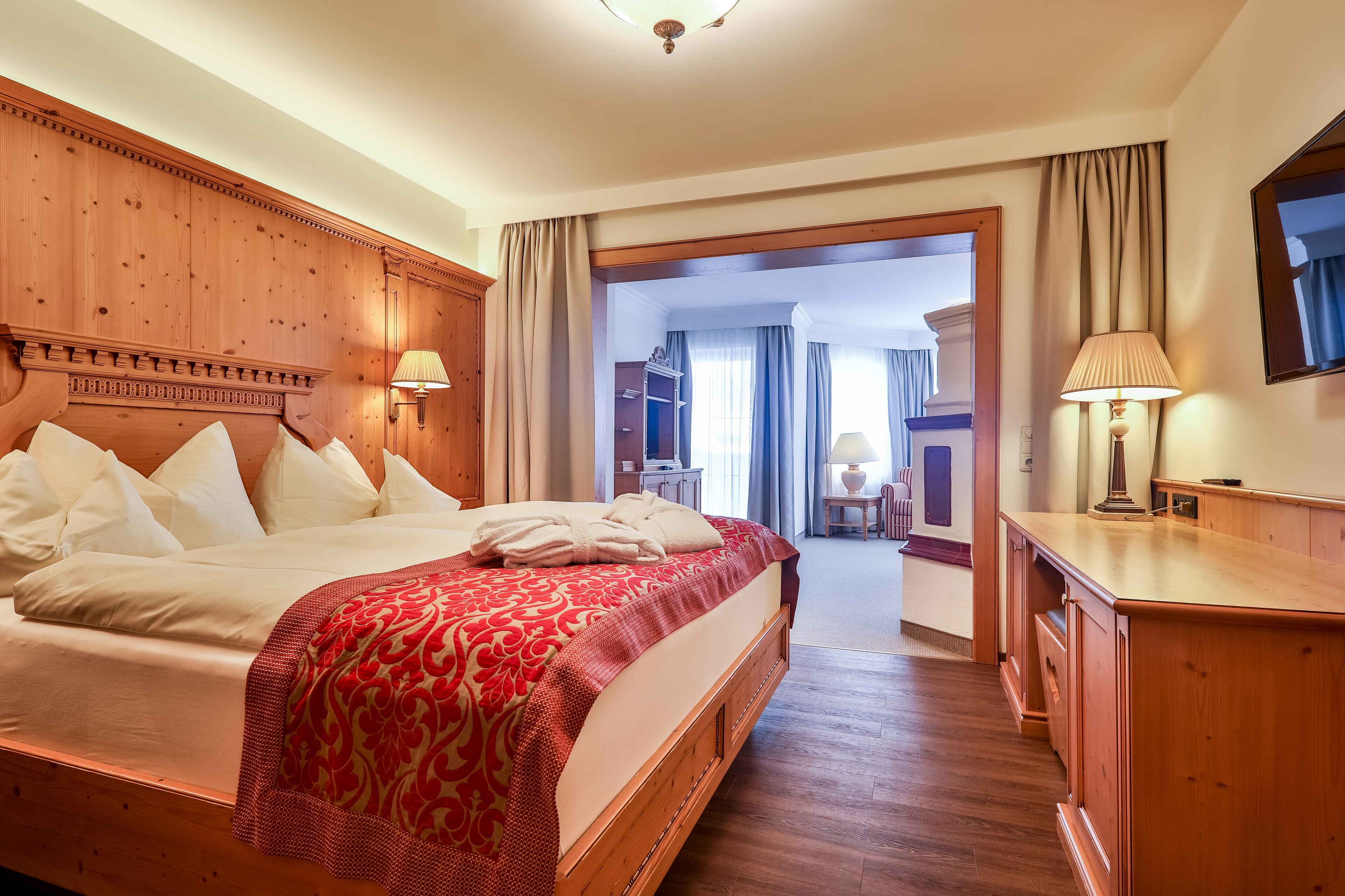 Comfort-Doppelzimmer, Balkon, Bergblick | Ausblick vom Zimmer