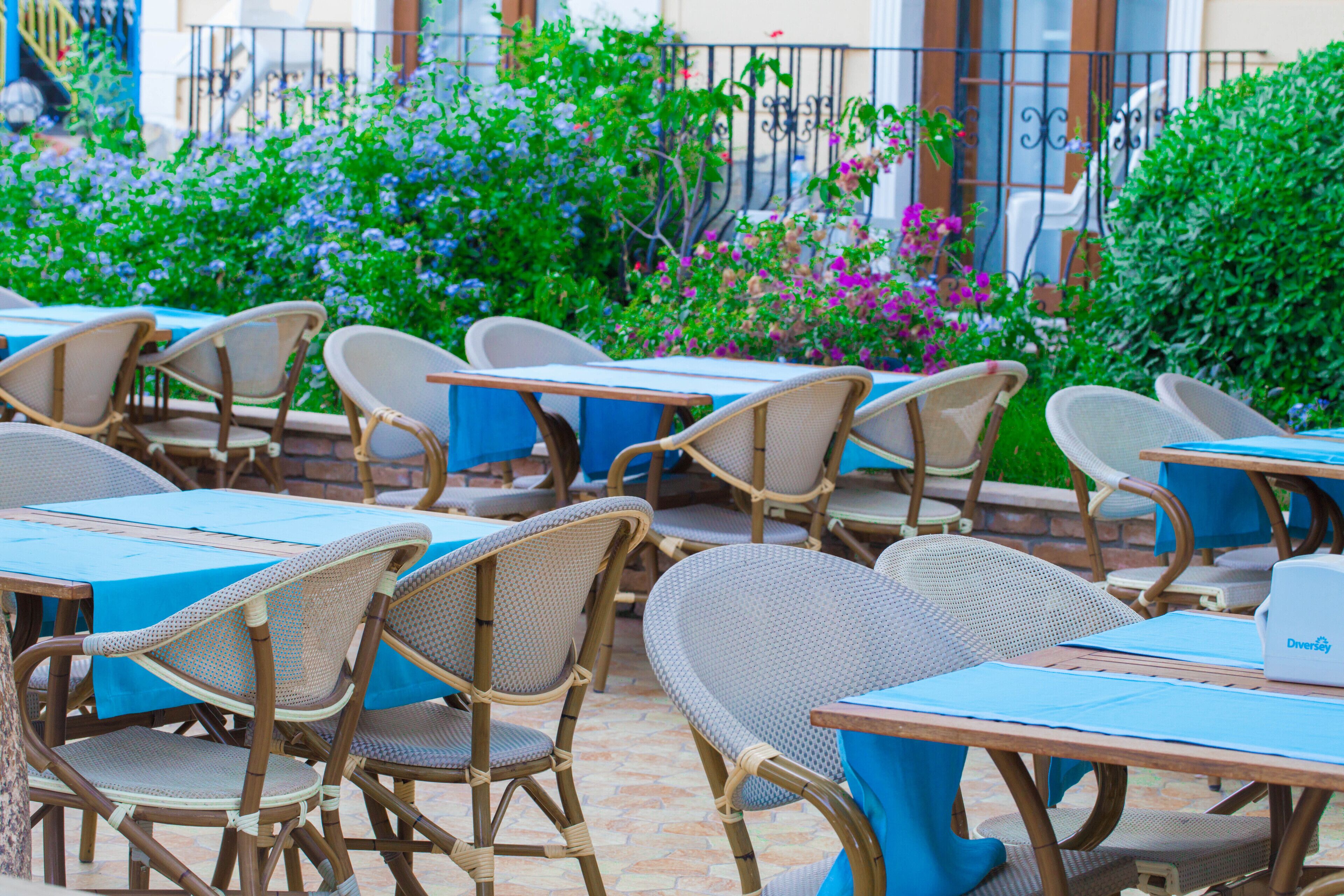 Frokost, lunsj og middag serveres