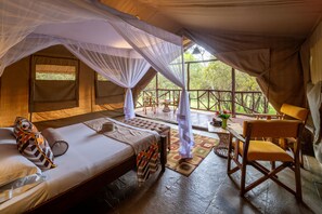 In-room safe, desk, bed sheets, wheelchair access - Sentrim Mara Game Lodge (Maasai Mara)