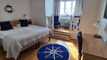 Desk, blackout curtains, iron/ironing board, free WiFi