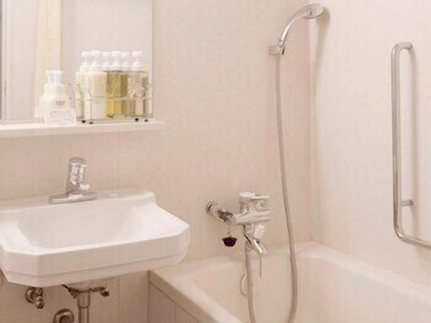 Bathroom | Shower, free toiletries, hair dryer, slippers