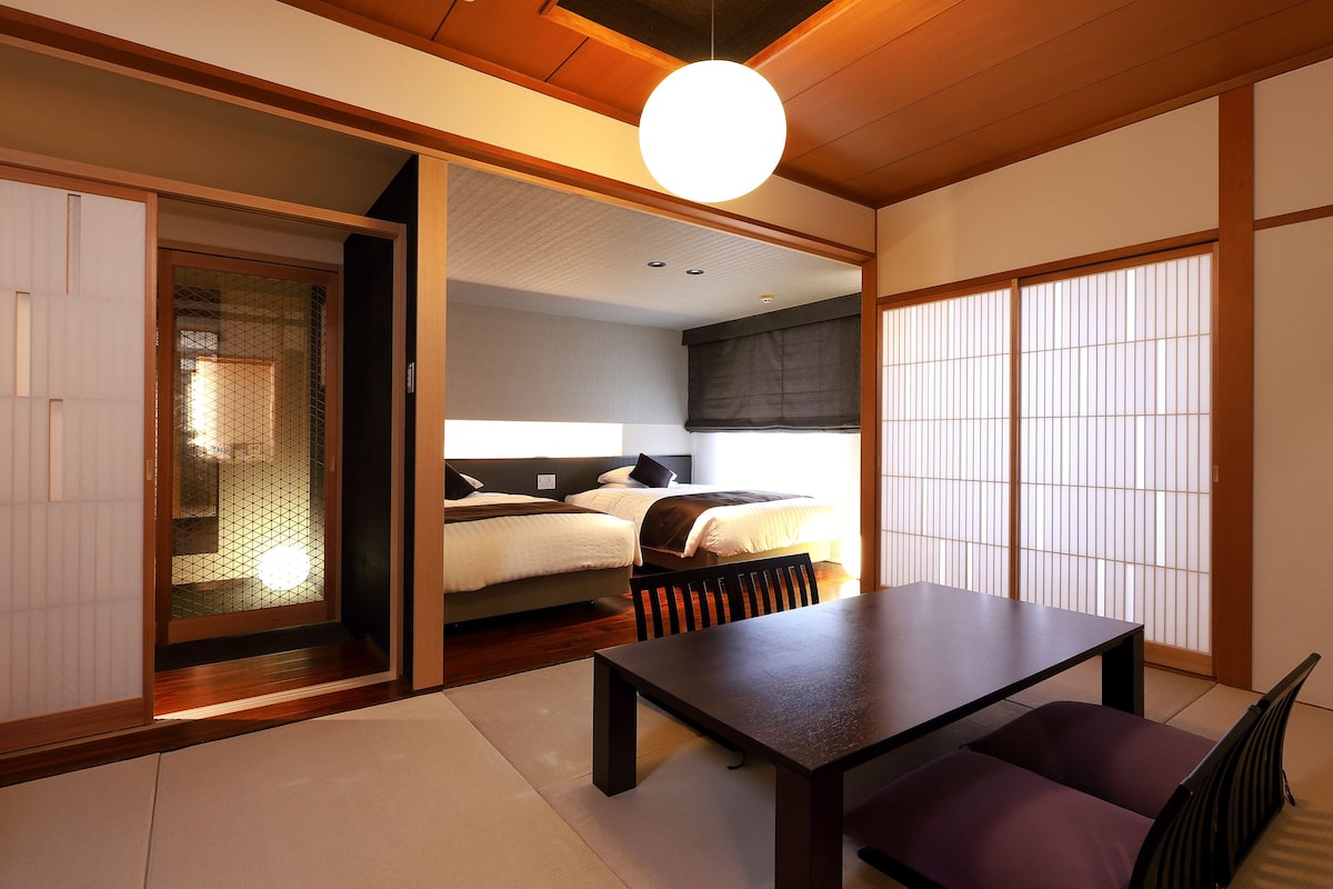 Kamar (Japanese Style) | Brankas, meja kerja, Wi-Fi gratis, dan seprai linen