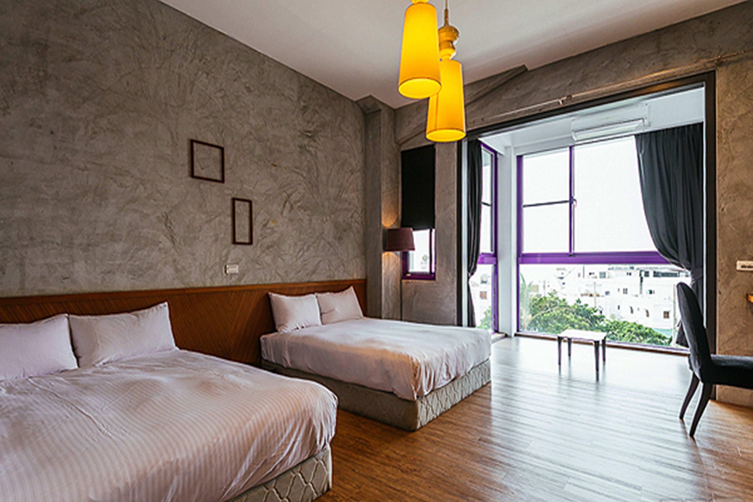 quadruple room, 2 double beds, ocean view | desk, blackout curtains, free cots/infant beds, free wifi