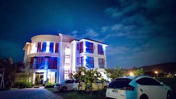 Front of property – evening/night