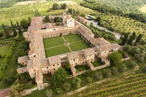 Aerial view - La Certosa di Pontignano (Castelnuovo Berardenga)