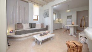 Villa, 1 soverom, sjøutsikt (Outdoor Jetted Tub) | Oppholdsområde