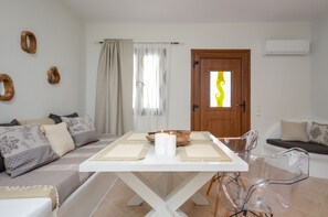 Villa, 2 Bedrooms, Sea View (Outdoor Jetted Tub) | Living area | LCD TV