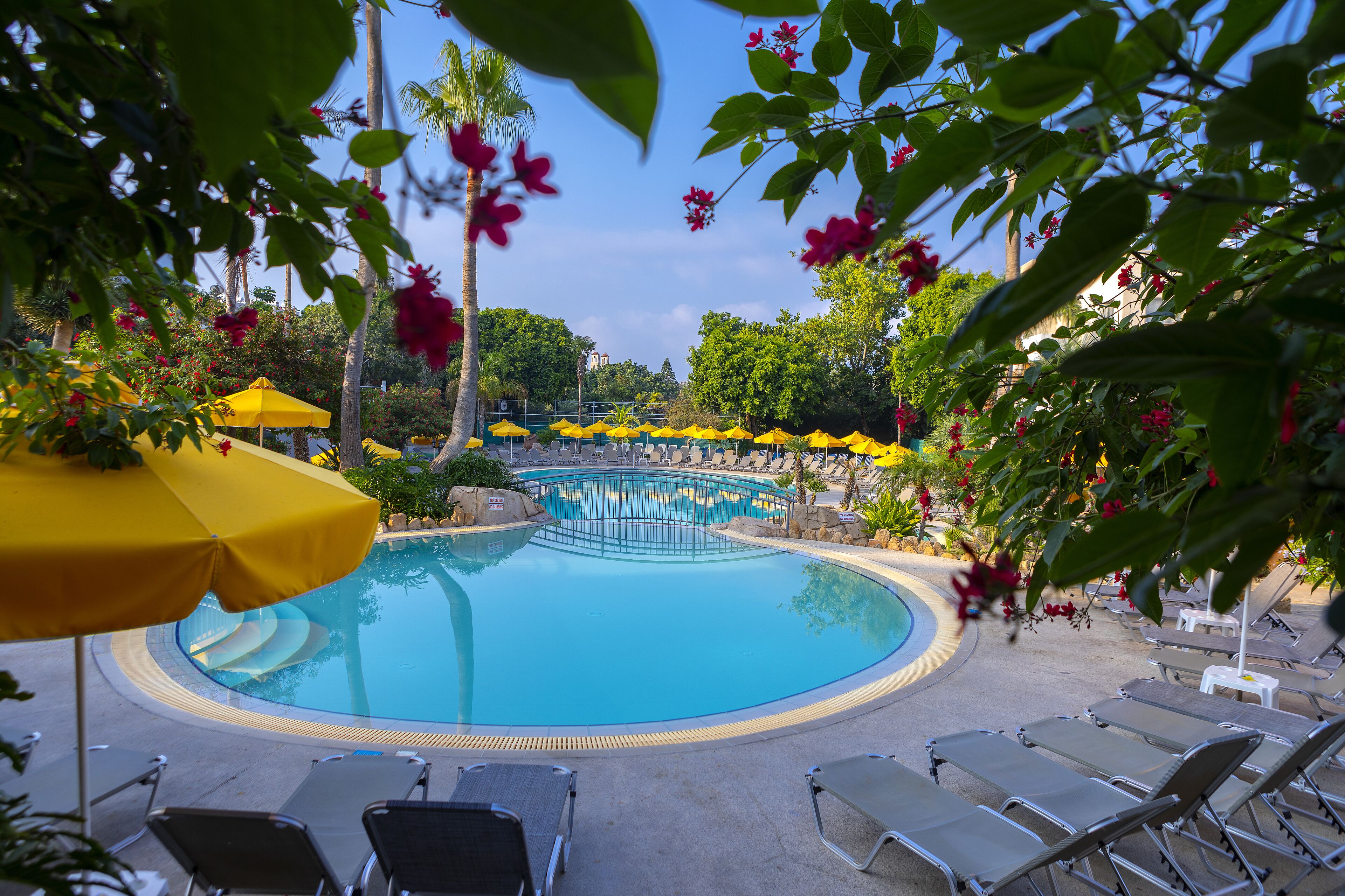 Indoor pool, 2 outdoor pools, open 9:00 AM to 7:00 PM, pool umbrellas