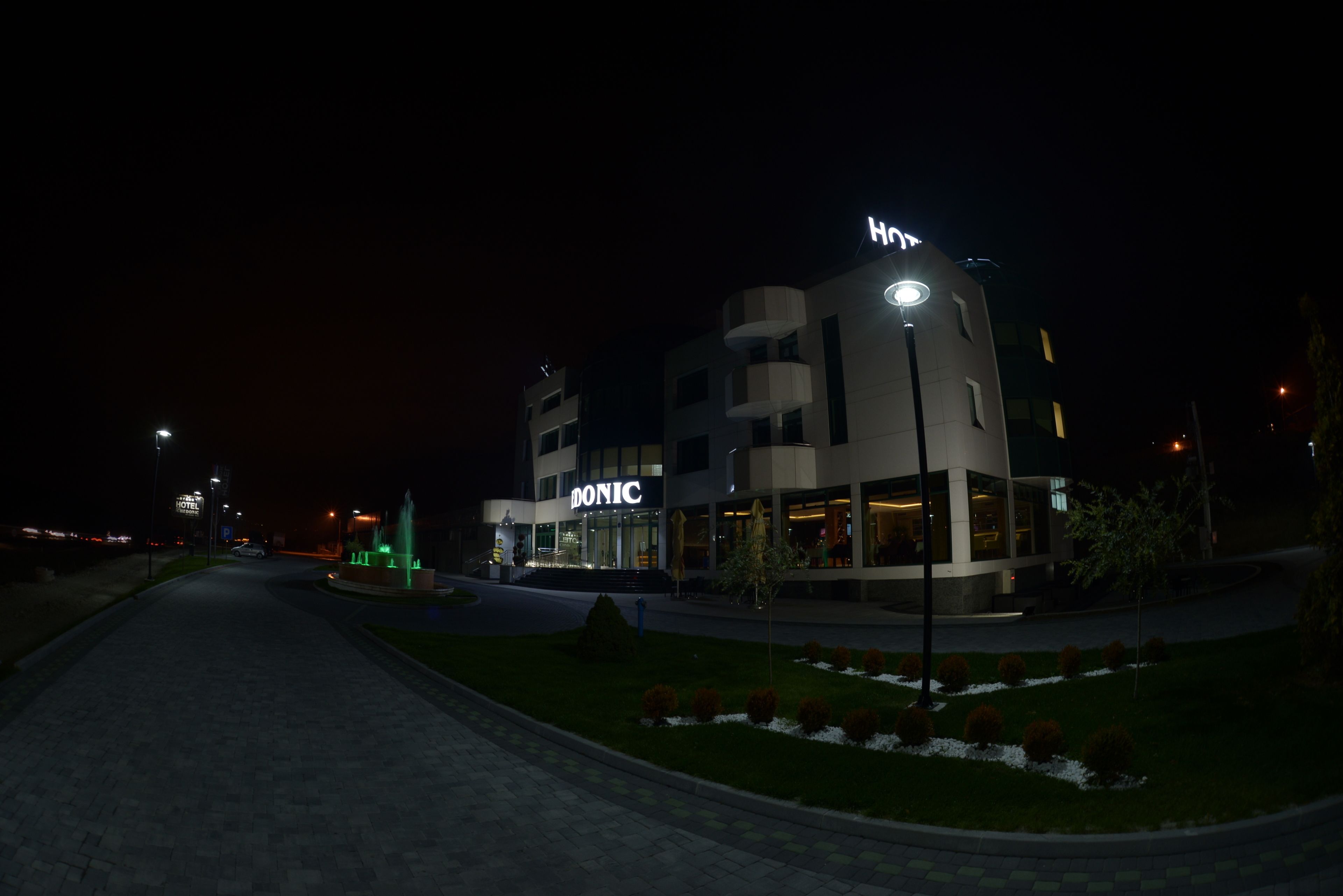 front of property – evening/night