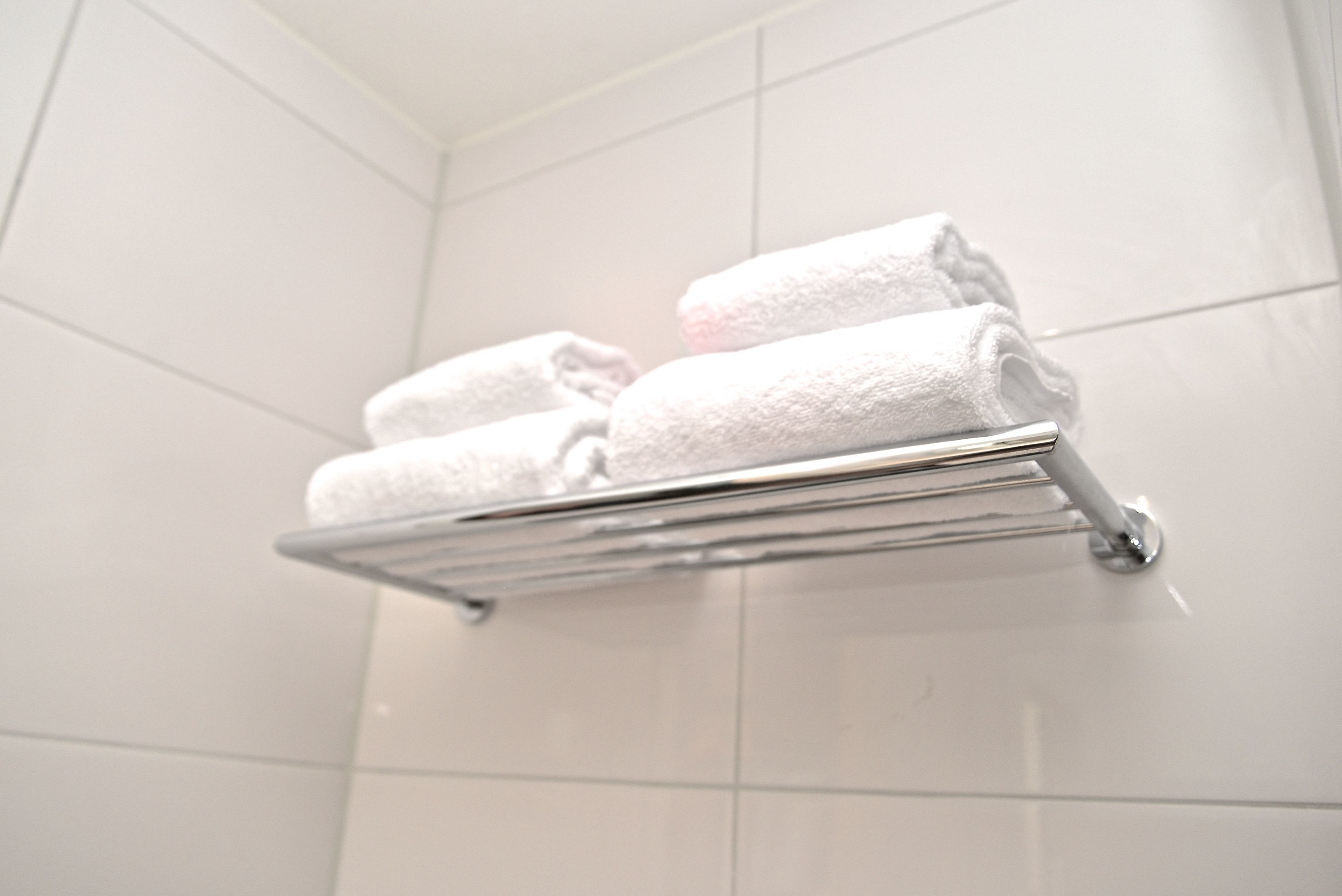 shower, rainfall showerhead, free toiletries, hair dryer