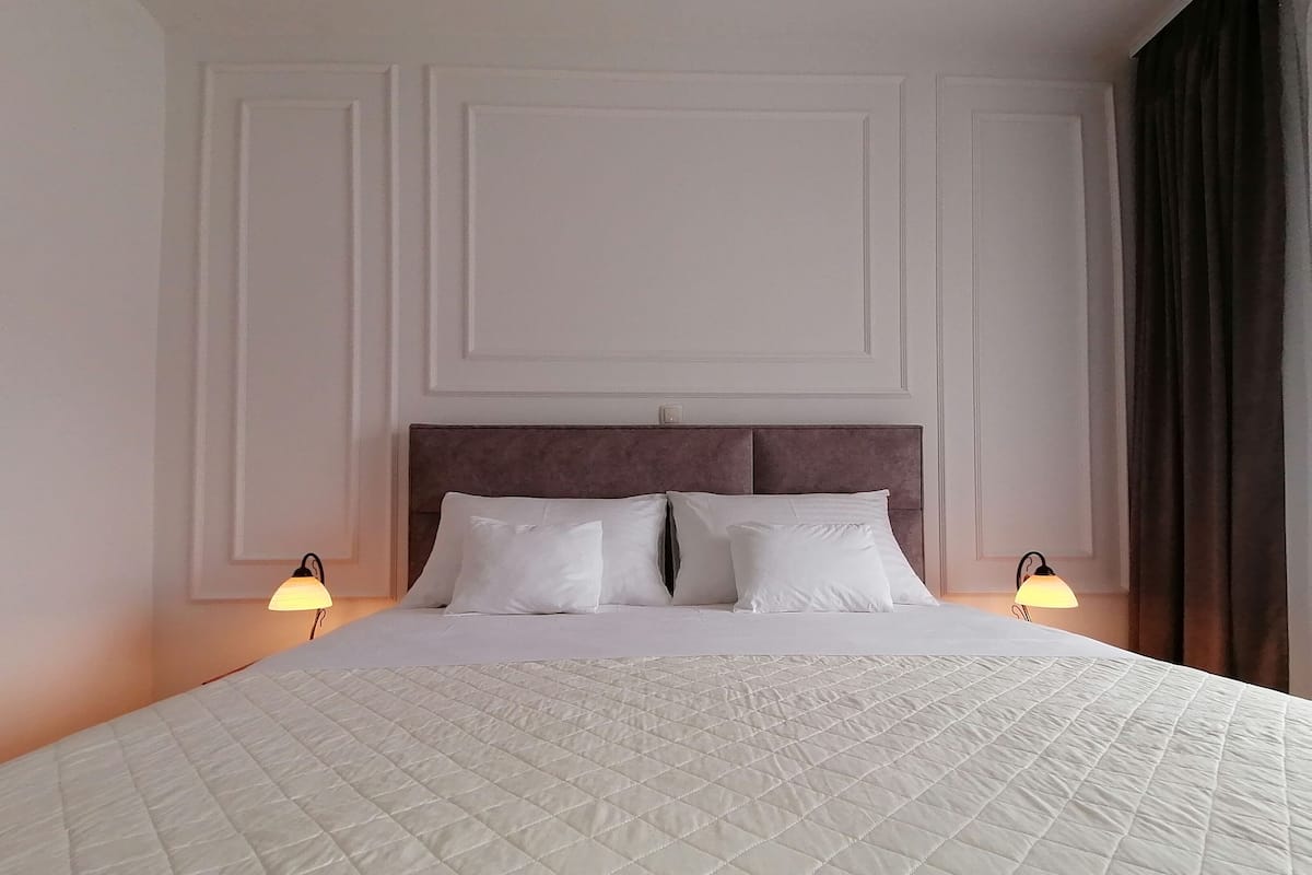 Superior appartement, 1 slaapkamer, terras | 1 slaapkamer, lakens van Egyptisch katoen, luxe beddengoed