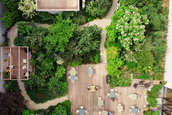 Blick auf den Garten
