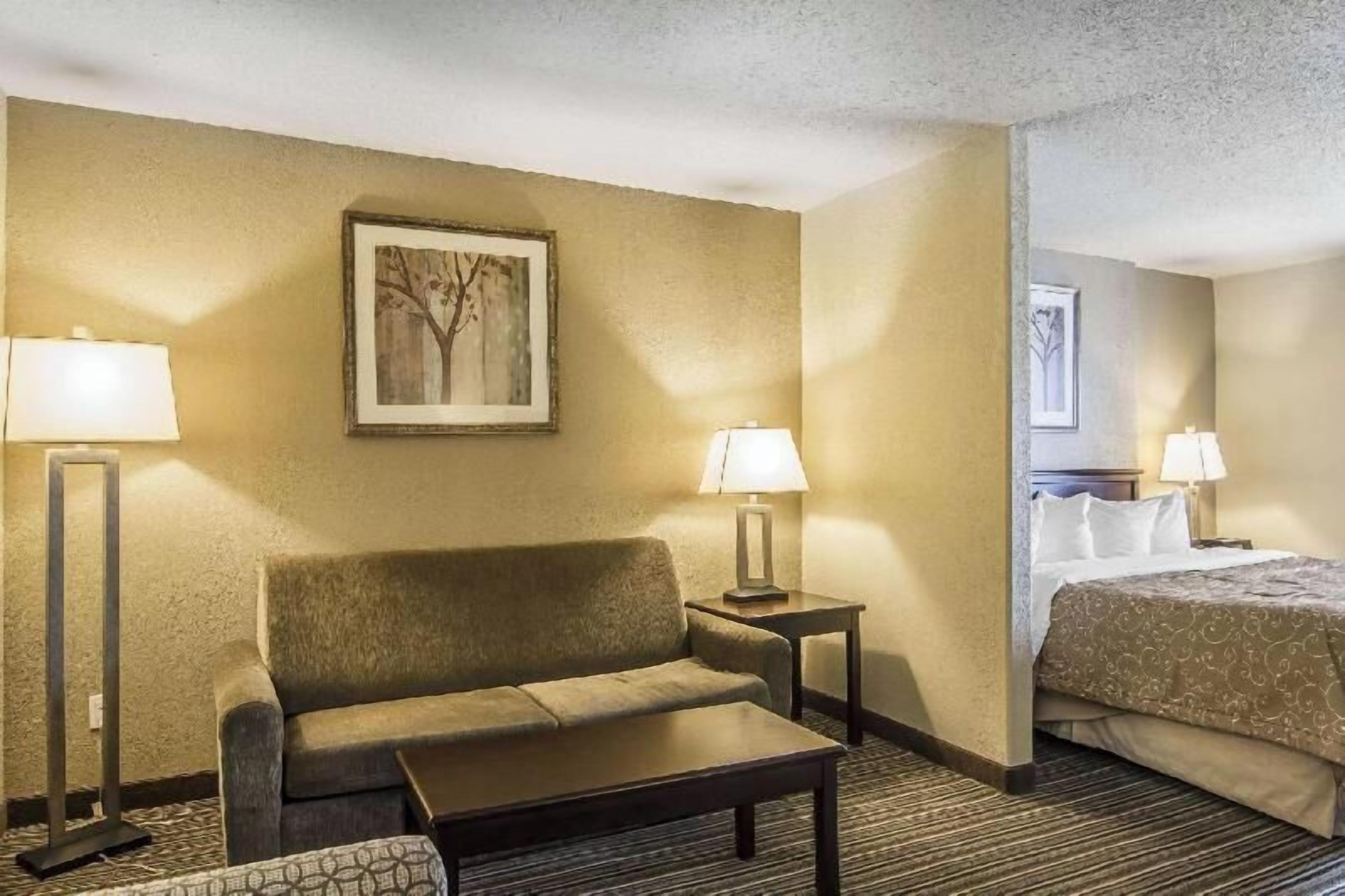 Pillow-top beds, in-room safe, desk, laptop workspace