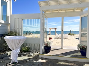 Outdoor wedding area