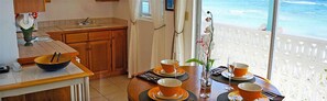 Full-size fridge, microwave, stovetop, coffee/tea maker - Cayman Brac Beach Villas (West End)