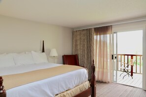 Desk, laptop workspace, blackout curtains, iron/ironing board