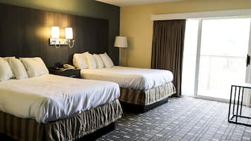 1 bedroom, desk, laptop workspace, blackout curtains