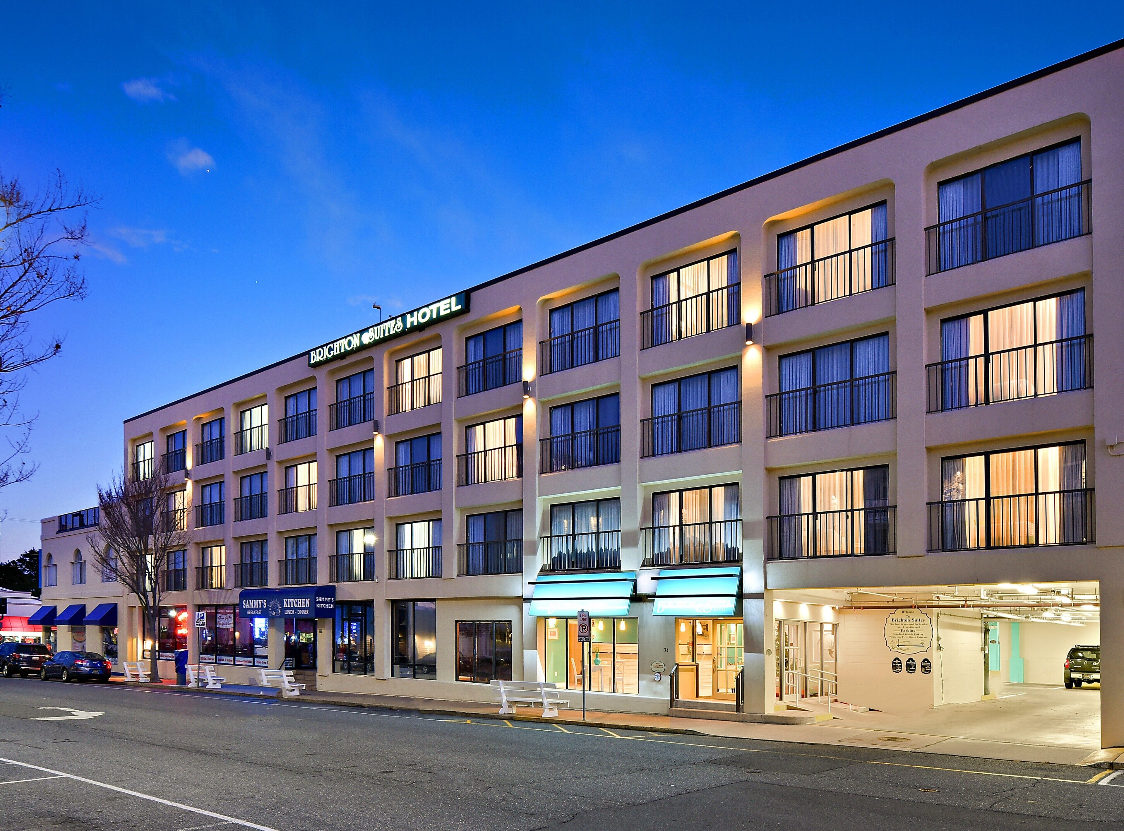 front of property – evening/night