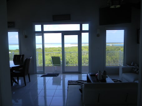 55-inch flat-screen TV with satellite channels, TV, computer. Harbor Breeze Villas