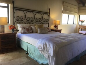 Premium Penthouse, 2 Bedrooms, Balcony, Ocean View | 2 bedrooms, premium bedding, desk, iron/ironing board - Sunrise Cove Luxury Penthouse (Cabo San Lucas)