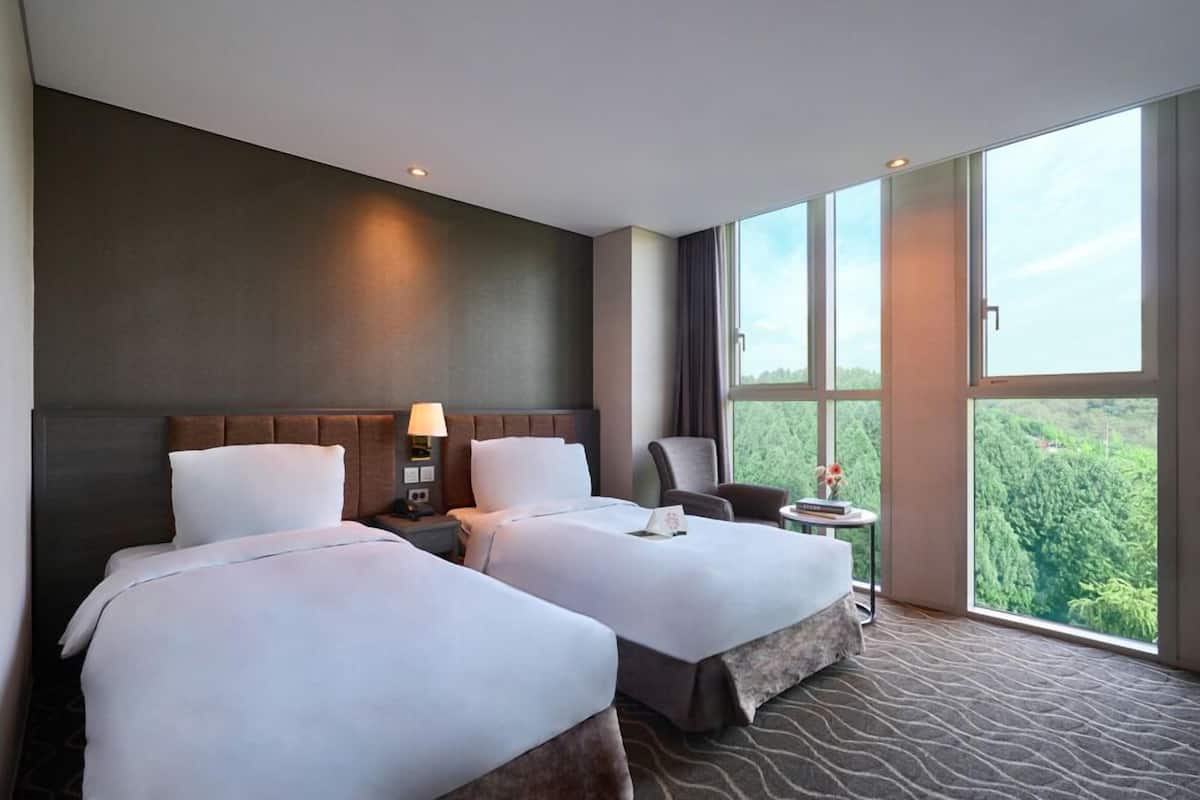 1 habitación y ropa de cama de alta calidad