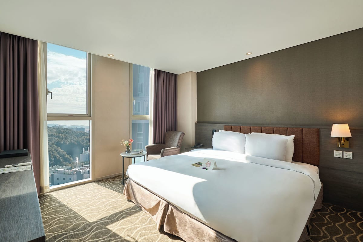 1 habitación y ropa de cama de alta calidad