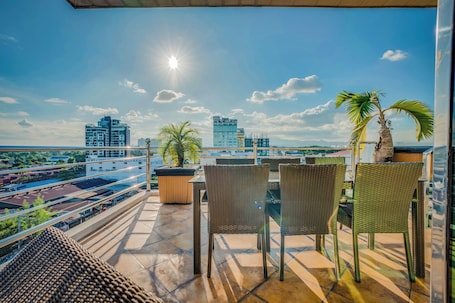 2 Bedrooms Penthouse 888 | Balcony view. Fields Plaza Hotel