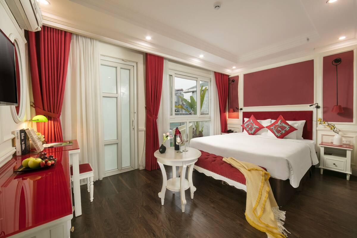 Suite Galerie, 1 grand lit, balcon, vue ville