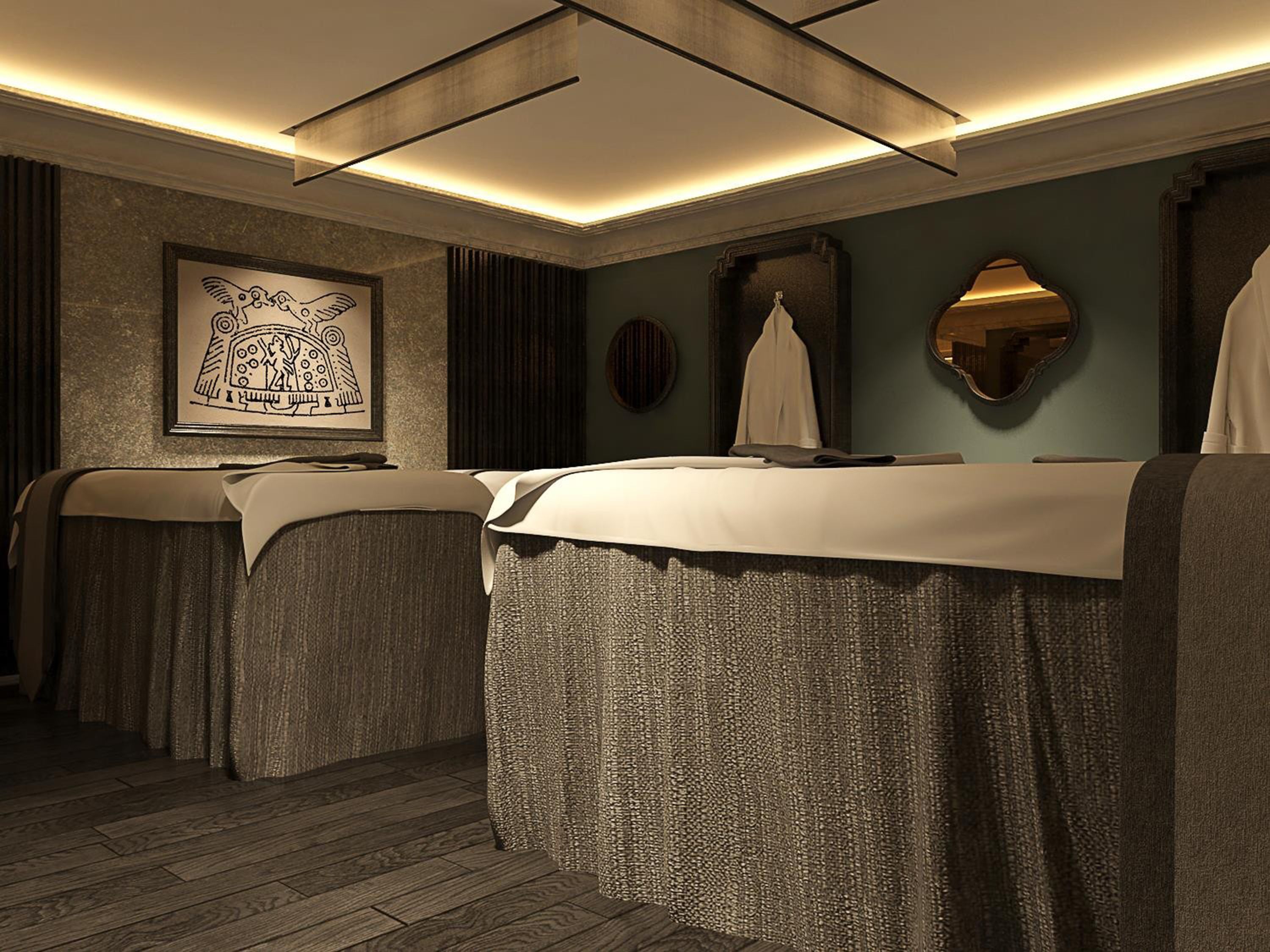 couples treatment room(s), sauna, body treatments, aromatherapy