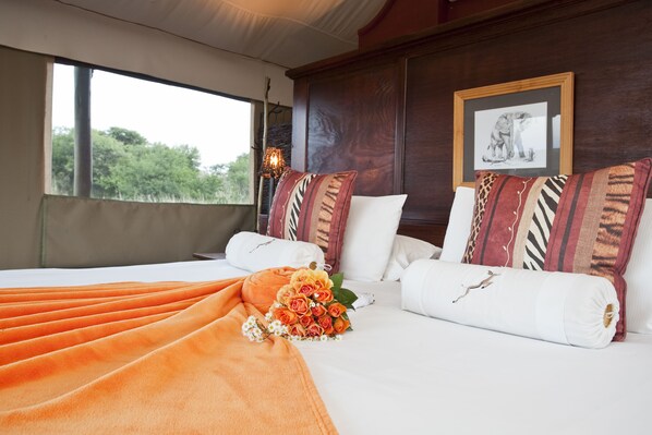 Luxury Tent, 1 Bedroom, Garden View | Premium bedding, in-room safe, individually furnished, desk