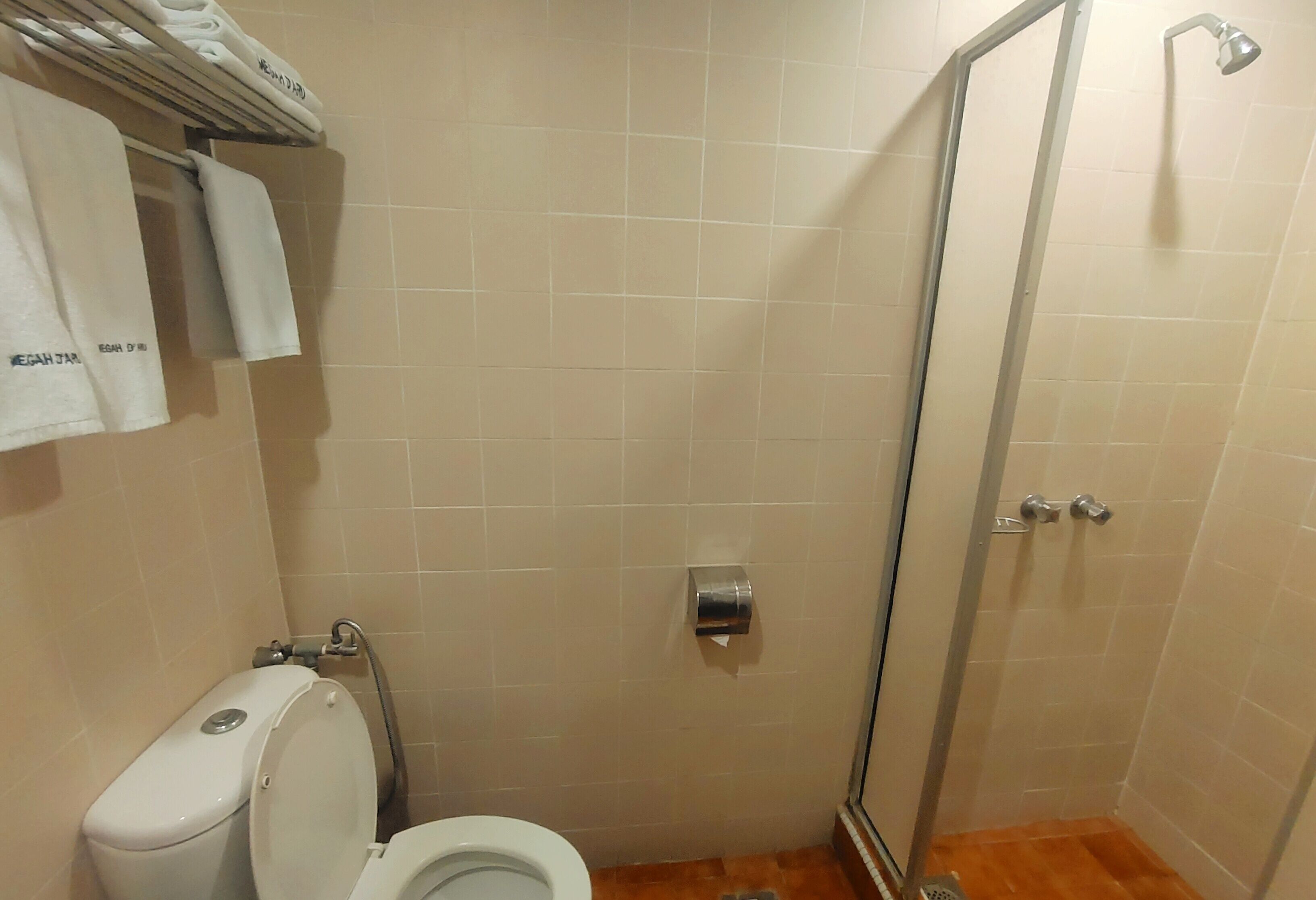 shower, free toiletries, hair dryer, slippers