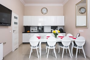 Comfort Apartment, 4 Bedrooms, Non Smoking | Living area | Flat-screen TV - Rembrandt Aparthotel (Kraków)