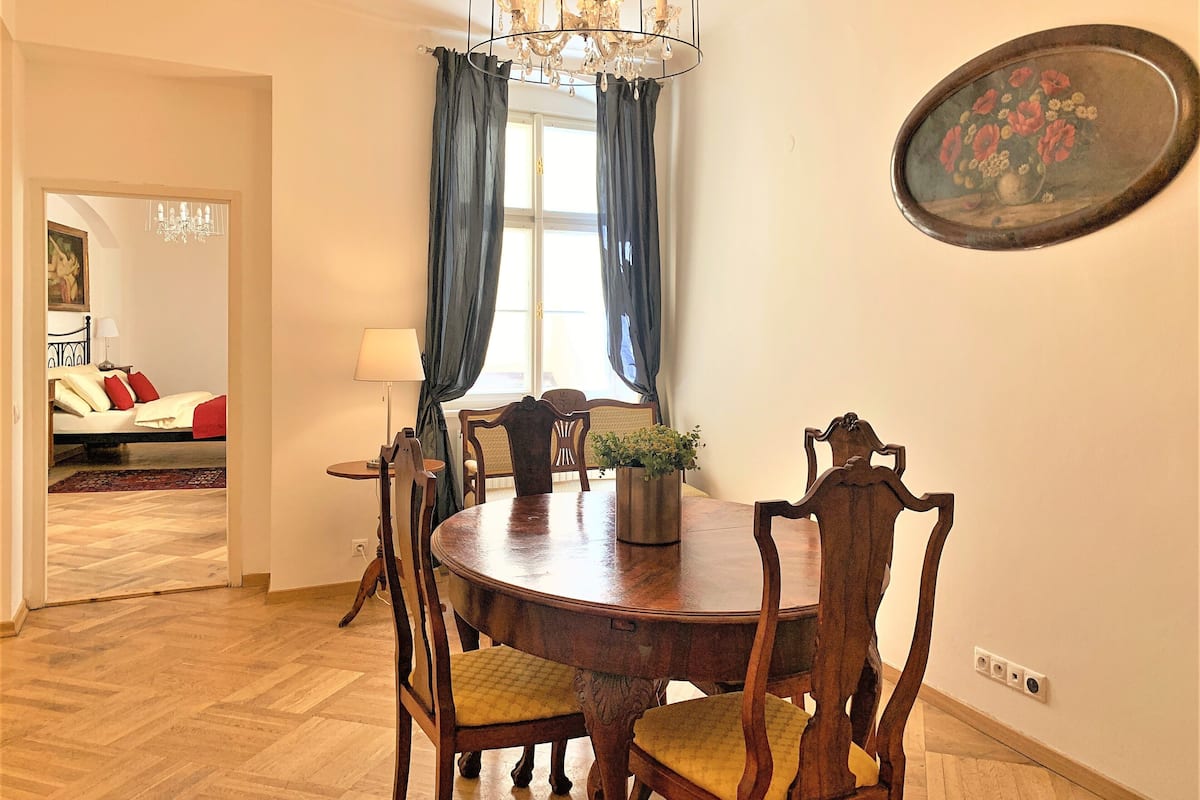 Deluxe-Apartment, Küche | Wohnbereich