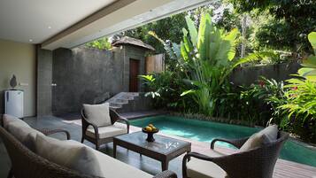 Villa, 3 Bedrooms | Living area | 32-inch LED TV with cable channels, TV