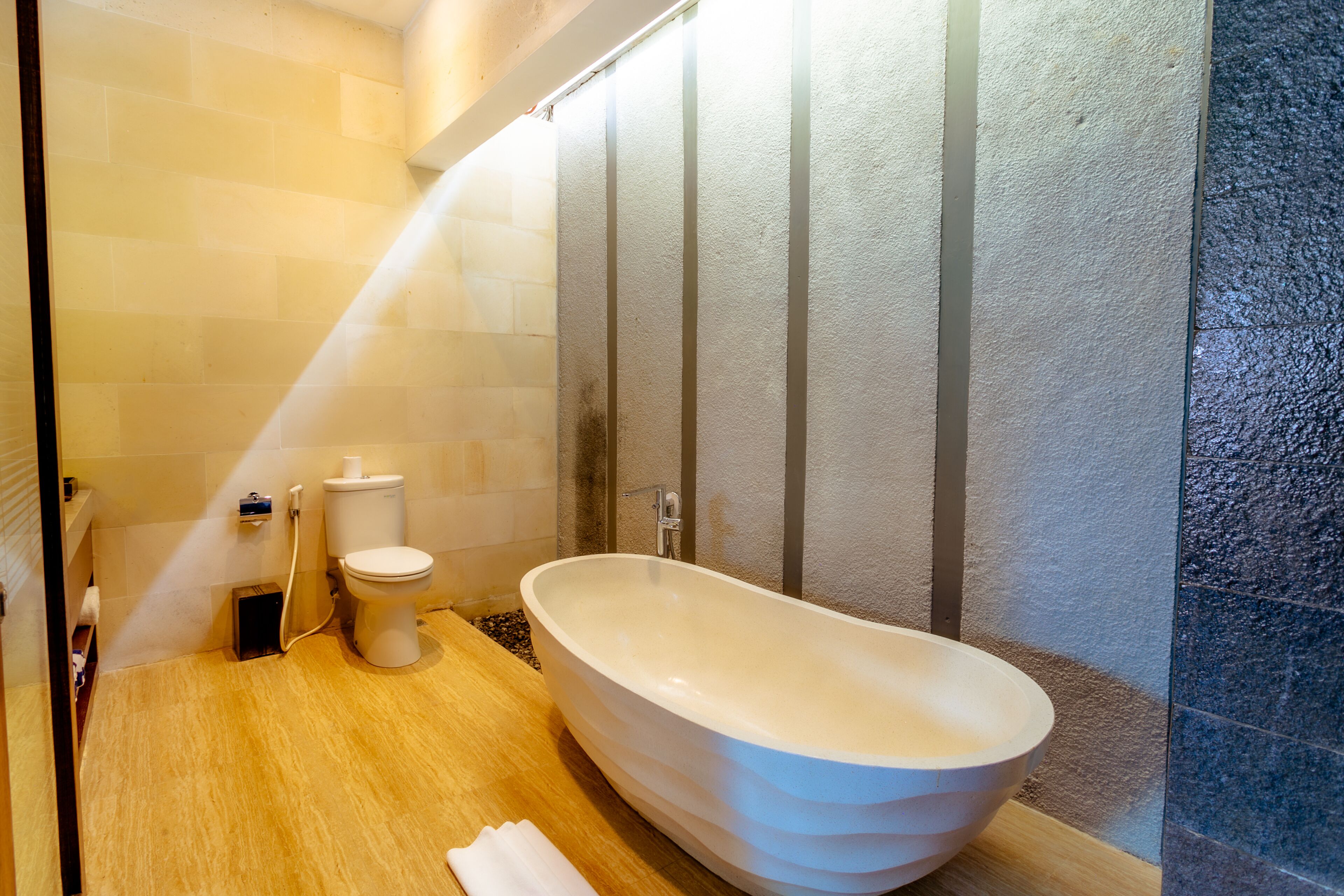 villa, 1 bedroom | bathroom | separate bathtub and shower, jetted bath, rainfall showerhead