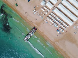 在附近的私人海滩、免费海滩班车、沙滩椅、海滩遮阳伞