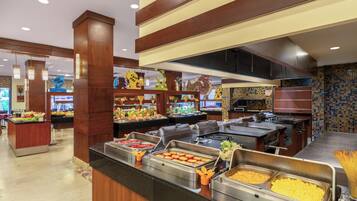 Free daily buffet breakfast