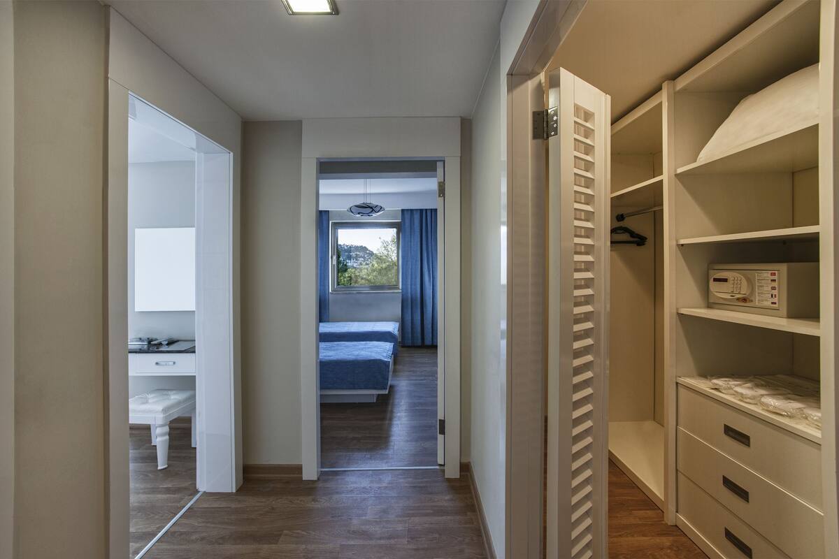 Familjebungalow | Sängtillbehör av högsta kvalitet och gratis produkter i minibar