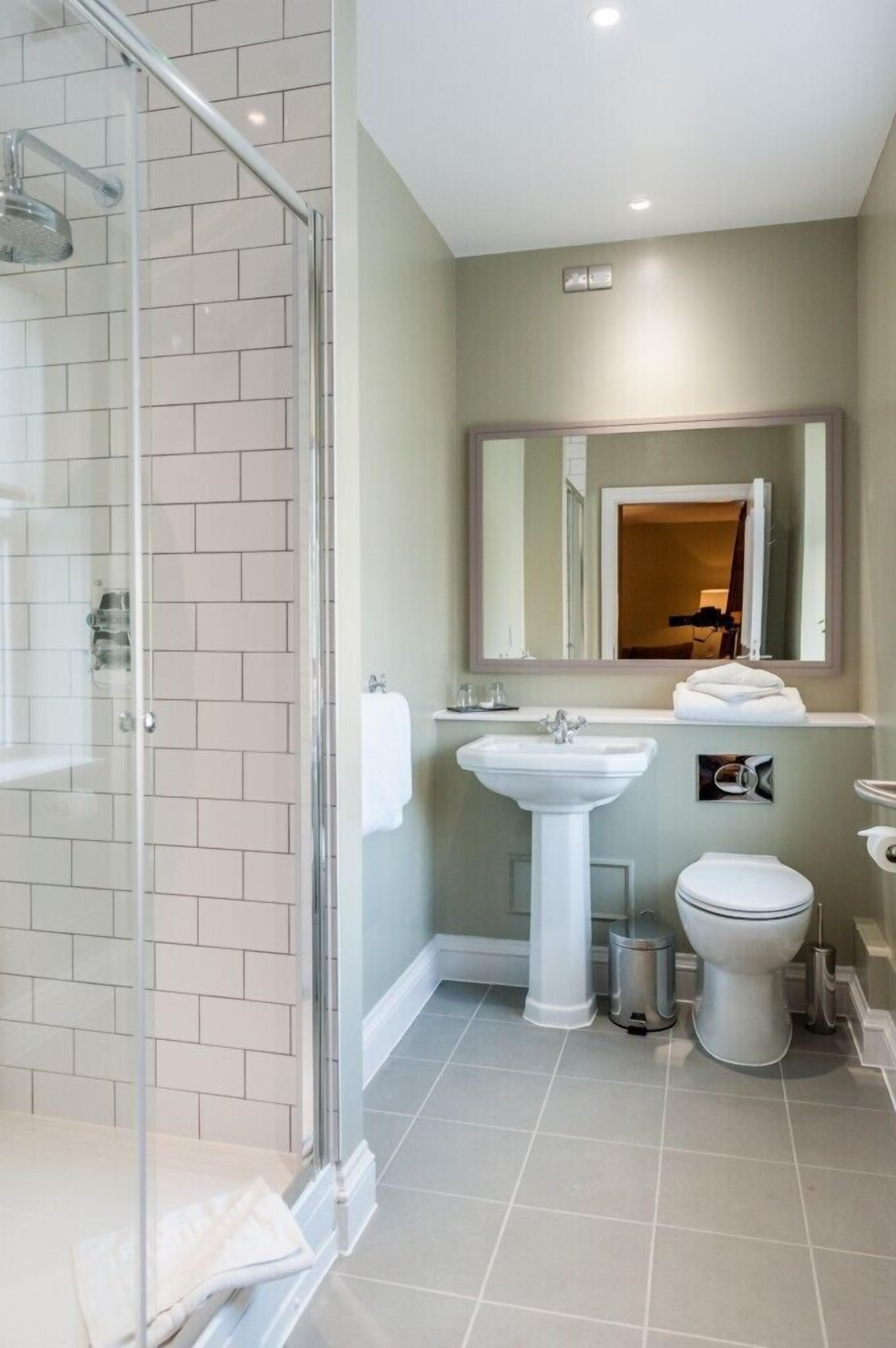 double room | bathroom | shower, designer toiletries, hair dryer, slippers