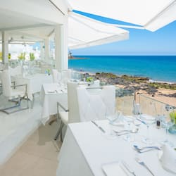 Breakfast, lunch, dinner served; Mediterranean cuisine, ocean views