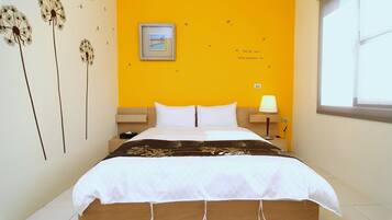 Premium bedding, down duvets, blackout curtains, free WiFi