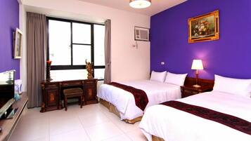 Premium bedding, down duvets, blackout curtains, free WiFi