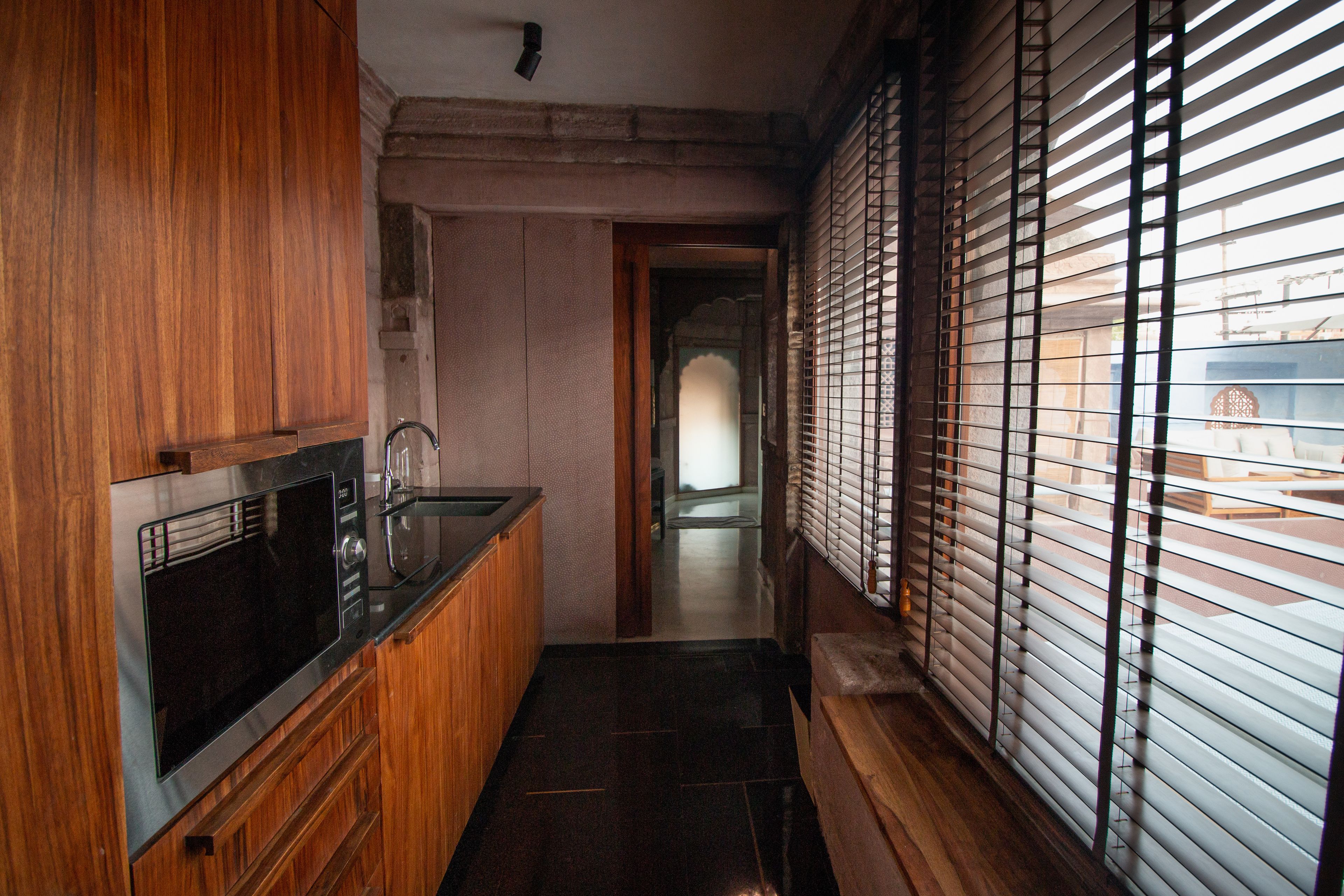 the stepwell suite | mini fridge