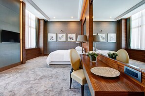 Presidential Suite, 2 Bedrooms, Sea View | In-room safe, desk, soundproofing, iron/ironing board
